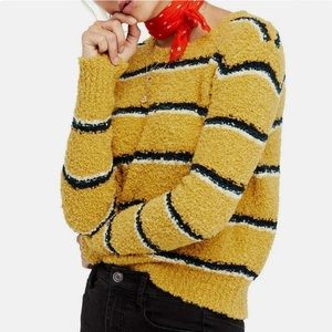 Free people | best day ever striped sweater in gold